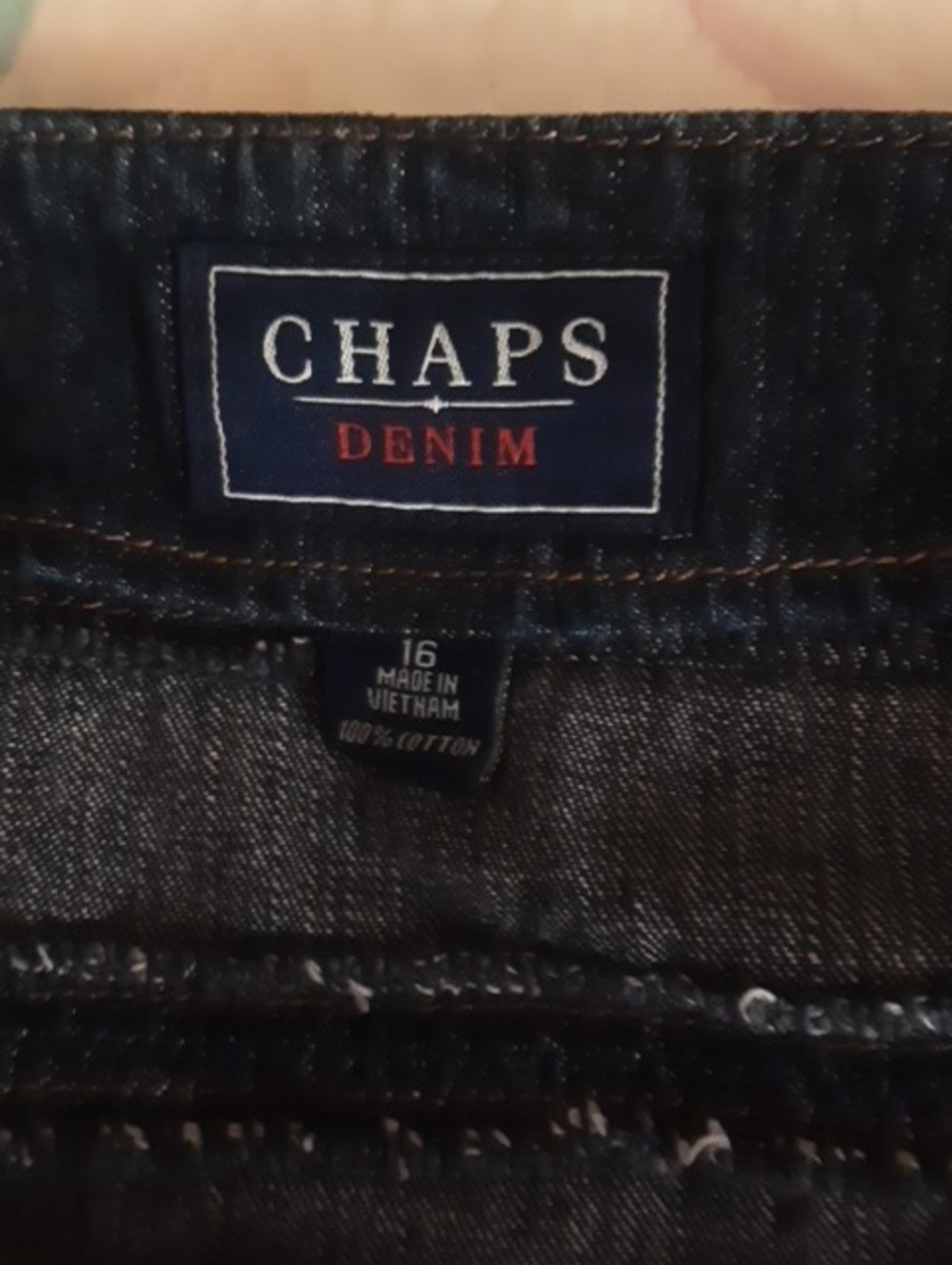 "Chaps" Denim Skirt - Picture 4 of 4